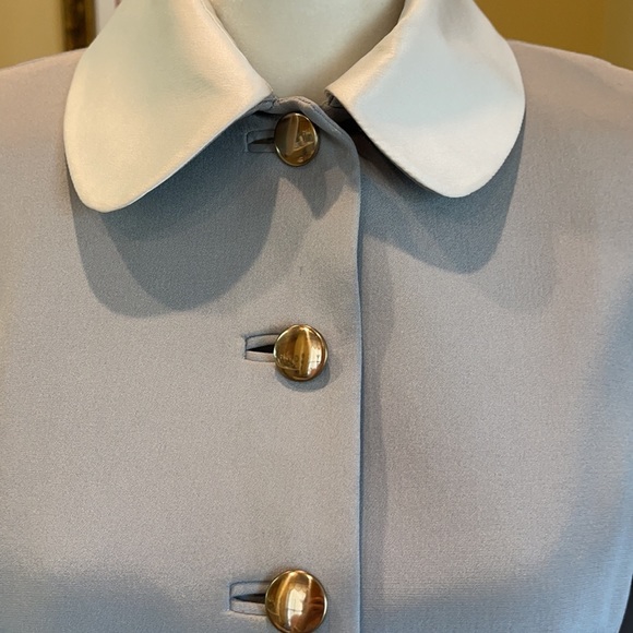 NWOT Vintage David Hayes Pale Grey Suit - Picture 3 of 16